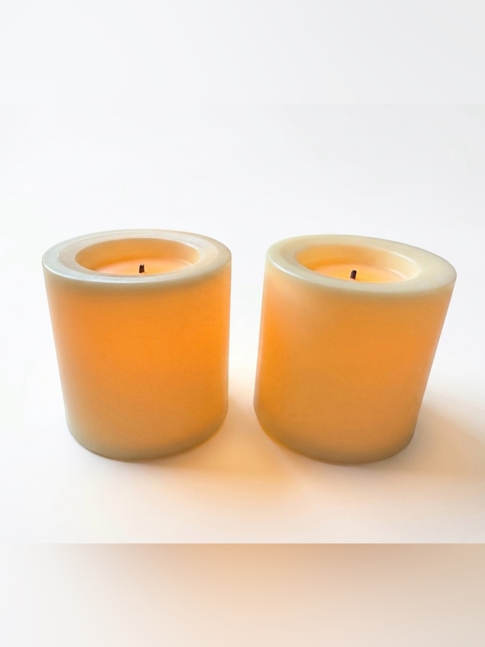 Ivory LED Votive Candles - Set of 2